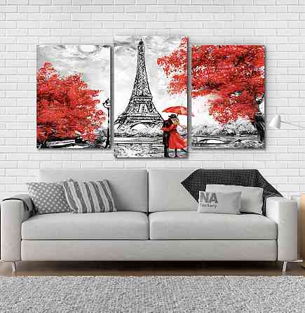 Модульна картина Париж Пара (53х100см) Art-181_3 Київ