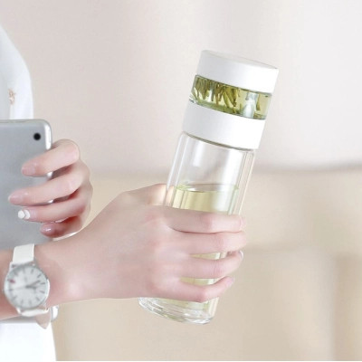 Термос Xiaomi Quange Intelligent Tea Separator Cup White (H8134) Вінниця - фото 2