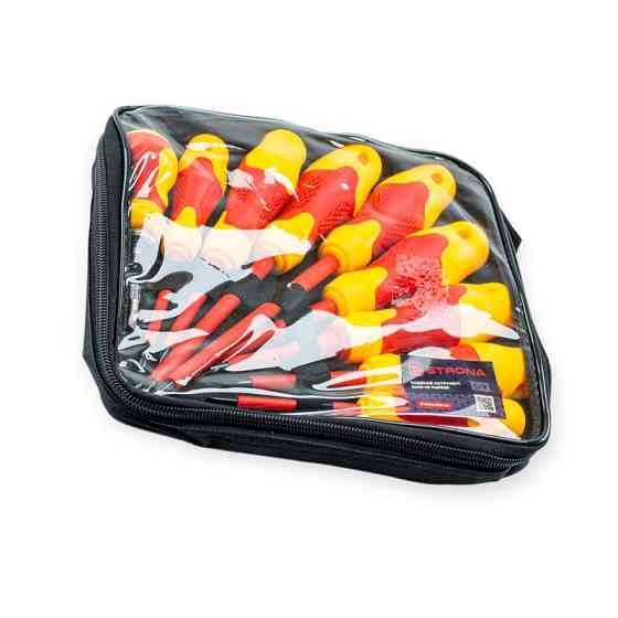 Набор отверток диэлектрических 8 шт - шлиц 3,5,6мм; крест 3,5,6мм + отвертка-индикатор, 2-х сторон. Мукачево