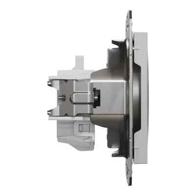 Розетка Schneider Electric ASFORA без заземлення алюм. (EPH3000161) Винница