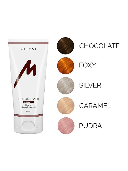 Тонуюча маска для волосся Шоколадний Color Mask Chocolate Meloni 200 мл Київ - фото 3