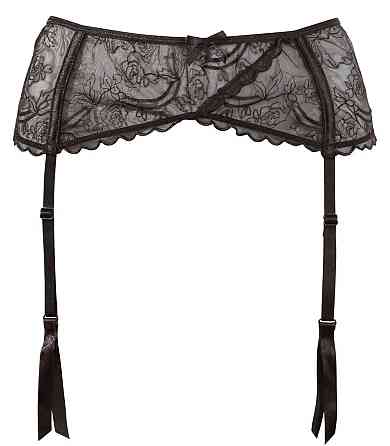 Пояс для панчіх - 2340011 Cottelli Collection Suspender Belt - black S Sex Aura Київ