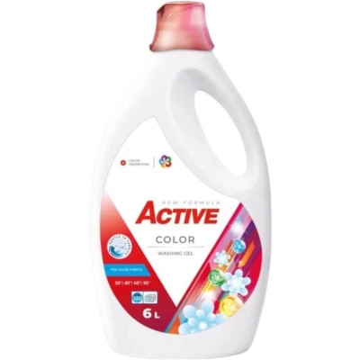 Гель для стирки Active PR Color С ароматом свежести 6 л (4820196010906) Вінниця - фото 1