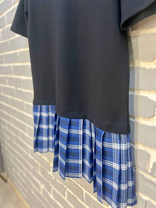 Платье женское KEYYMOD 34068 имитация футболки с юбкой в ​​клетку короткое темно синее, темно-синий, Одесса - изображение 7