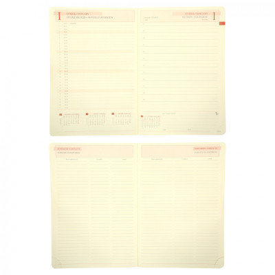 Еженедельник Leo planner А5 датированный 2026 "City", твердый, коричневый, 368 страниц (252668) Винница - изображение 4