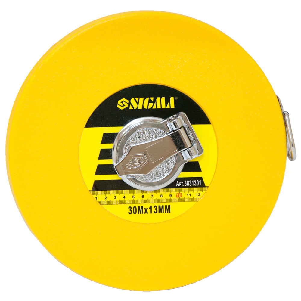Sigma Рулетка стекловолокно 30м×13мм SIGMA (3831301) Коломия - фото 1