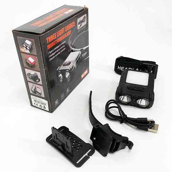 Налобный фонарь для автомеханика SH-T808-2XPE-20SMD-white/red, Налобный светильник для работы в темноте ZA-71 Львов