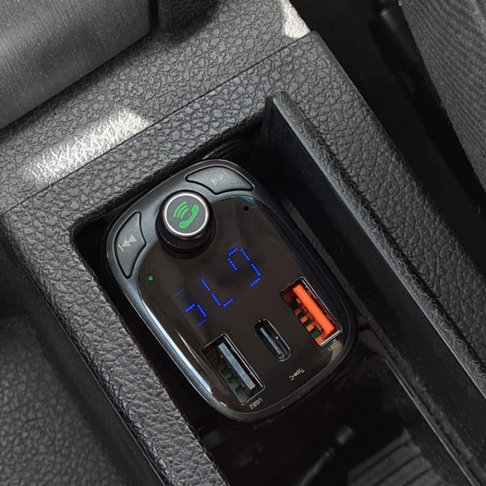 Автомобильное зарядное устройство для Baseus FM Launcher S-13 2USB + Type-C черный Львов - изображение 6