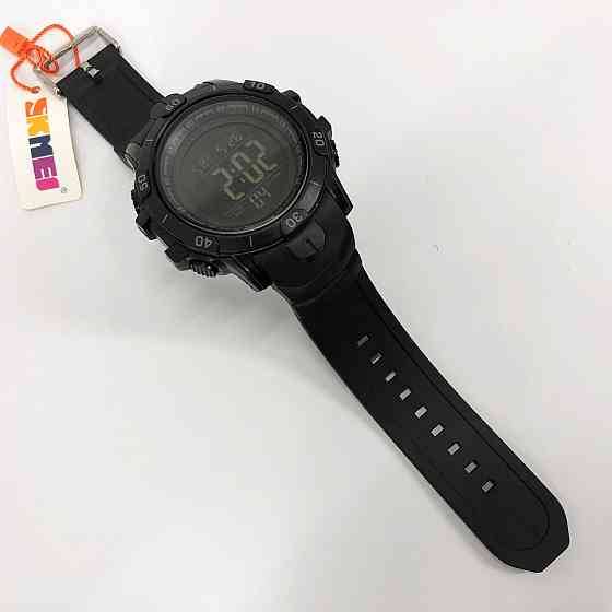 Чоловічі годинники з пластиковим ремінцем SKMEI 1475BK BLACK, Годинники військової тематики CD-46 Івано-Франківськ