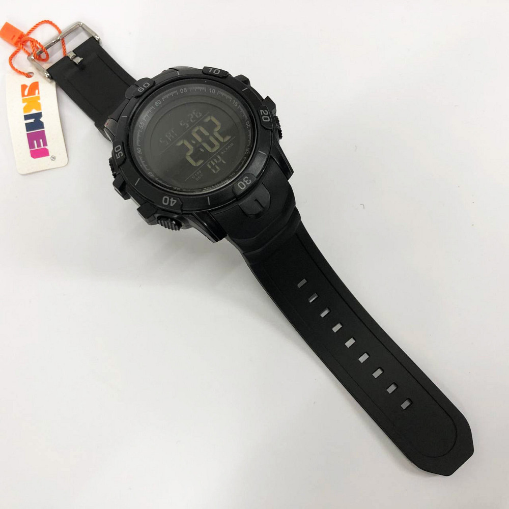 Чоловічі годинники з пластиковим ремінцем SKMEI 1475BK BLACK, Годинники військової тематики CD-46 Івано-Франківськ - фото 4