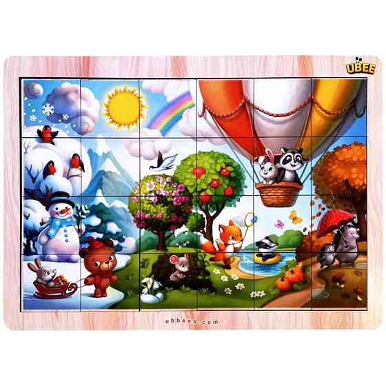 Настольный развивающий Пазл-вкладыш