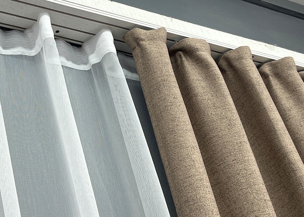 Комплект штор VR-Textil TWEED_V 200х270 2шт и Тюль 600х270 1912ш-1153т Капучино с белым 71-143/7 Киев - изображение 8