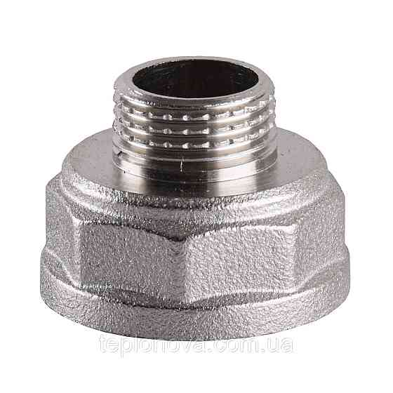 Редукційний перехідник нікельований 1| ВР х 1/2| НР штампований А0602А (нк) VA Чернівці