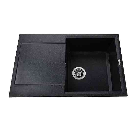 Гранітна мийка Globus Lux KOMO графіт 790х500 мм-А0001 Київ