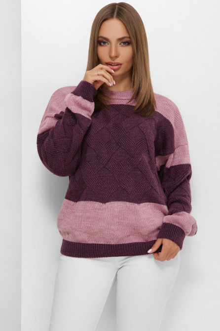 Свитер  женский двух цветный Киев - изображение 2