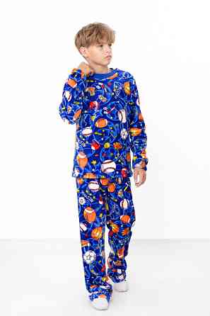 Піжама для хлопчика — підлітка, тепла (махра), домашній комплект Київ