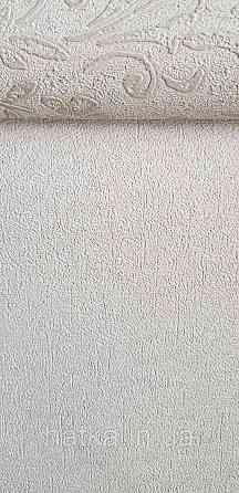 Обои виниловые на флизелине Marburg Aura метровые однотонные под крошку структурные бежевые Киев