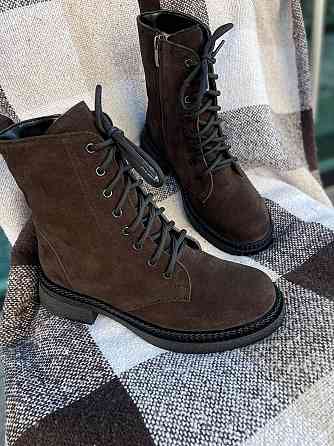 Edan Instruments Женские ботинки EDAN коричневые замша натуральная высота 16 см размер 36-41 (5 Коломыя