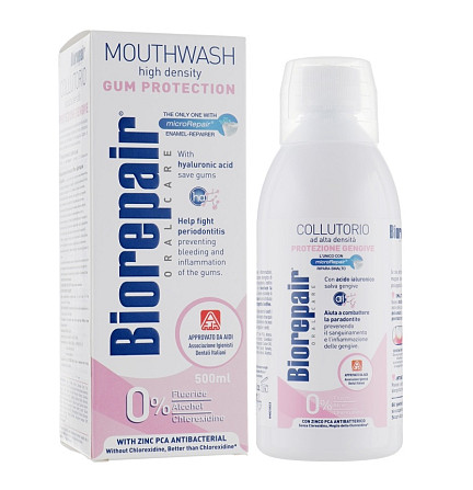 Ополіскувач для ротової порожнини без фтору та спирту Gum Protection Mouthwash BioRepair 40 мл Вінниця - фото 1