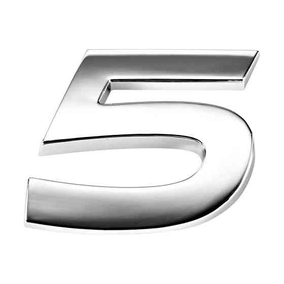 Наклейка 2 см Цифра 5 Київ