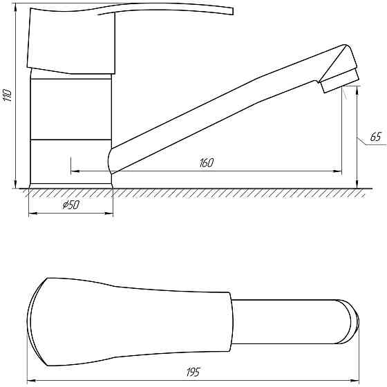 Змішувач для умивальника Globus Lux QUEENSLAND GLQU-0203M Луцк