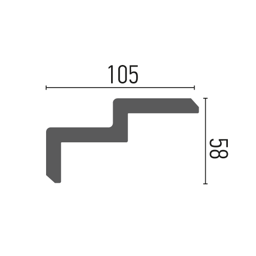 Карниз полиуретановый гладкий Gaudi Décor C 968 Днепр