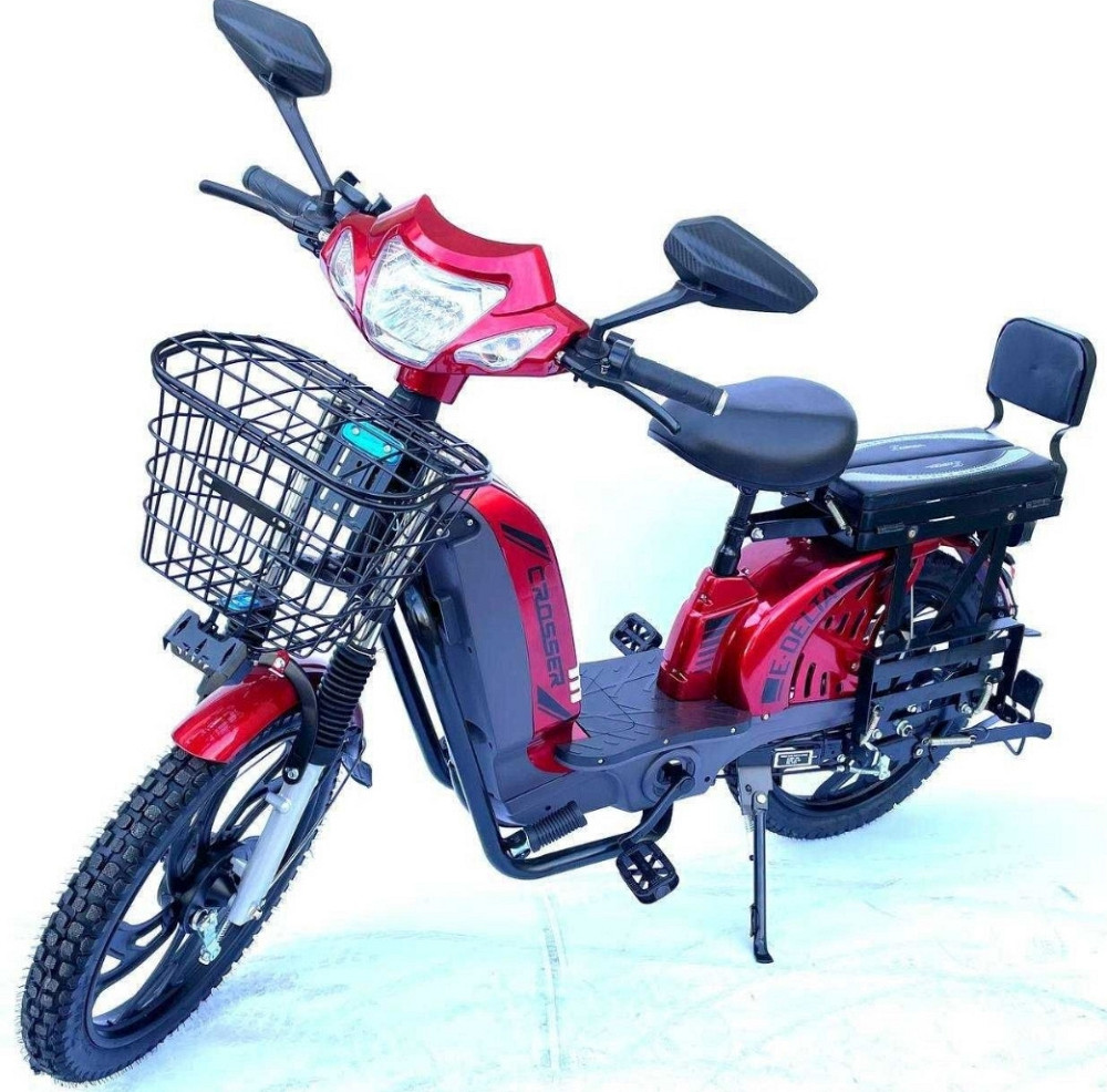 Электровелосипед Crosser E-Delta (800W, 60V, 15Ah,) - Красный. Харьков - изображение 4