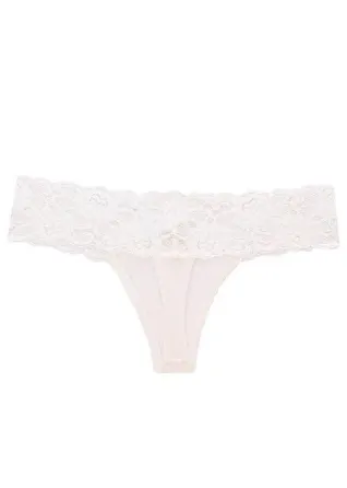 Стринги женские из хлопка с кружевным поясом цвет Шампань Marsana 01-008 M Киев