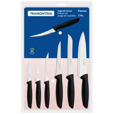 Набор ножей Tramontina Plenus Black 7 предметів (23498/066) Винница
