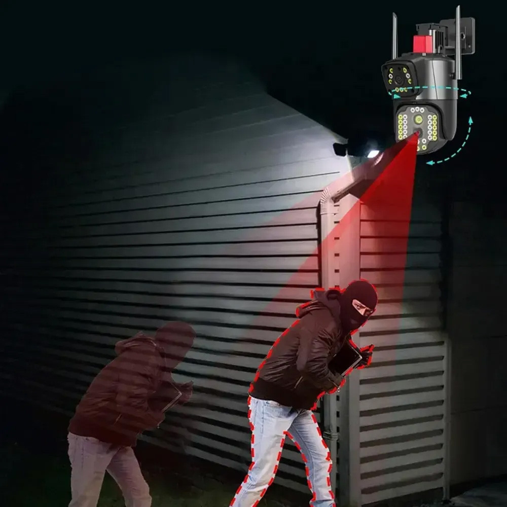 Уличная WiFi камера видеонаблюдения 8Мп,2 объектива SBR Киев - изображение 8