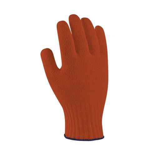 Рукавички трикотажні помаранчеві з ПВХ крапкою Харків