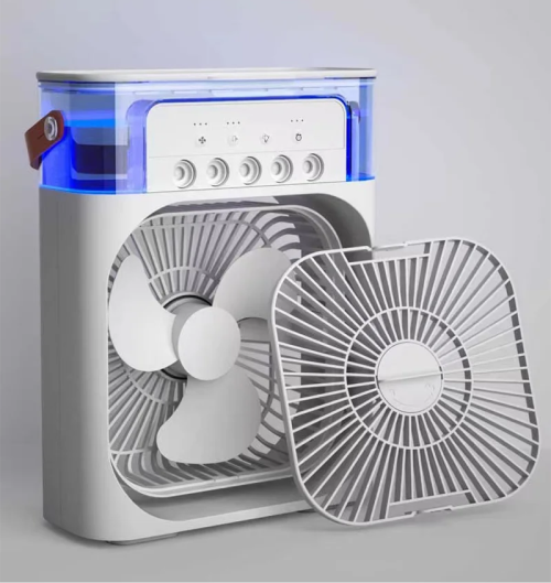 Міні вентилятор із контейнером для льоду Зволожувач повітря, Кабель живлення USB type-C, 10 вт, 3 швидкості Одеса - фото 9