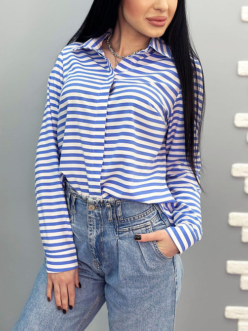 Сорочка з довгими рукавами "Strike" оптом | Норма і батал | Розпродаж моделі Київ - фото 5