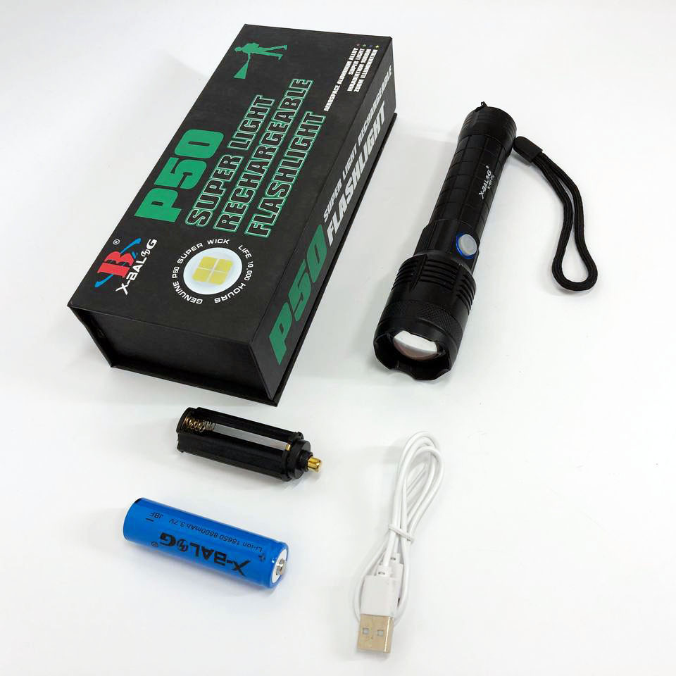 Сверхмощный фонарь лед Bailong X-Balog BL-B99-P50, Лед фонарик с зарядкой, Удобный ручной фонарь KS-27 Львов - изображение 8