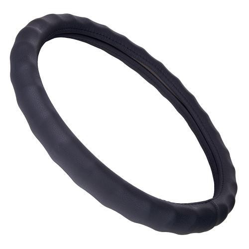 Чохол на кермо VL121022 BK M шкіряний чорний з одним швом Харків - фото 2