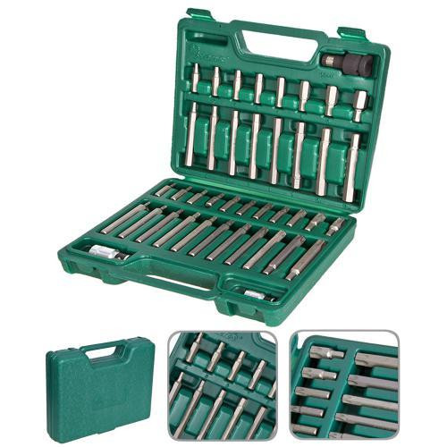 Набір біт 42шт (5/16&quot;) 4-12мм, Т10-Т60&quot; 36,80мм&quot; 3/8DR і 1/2&quot; DR, HANS (06441) Вінниця - фото 1