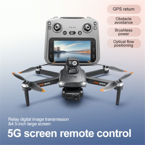 Дрон RG800 Max GPS з подвійною камерою та системою обходу перешкод (FPV-режим) Чорний Київ