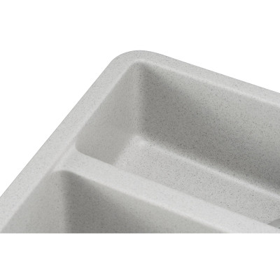 Мийка кухонна GRANADO Under top DOUBLE gris (gr3408) Вінниця - фото 3