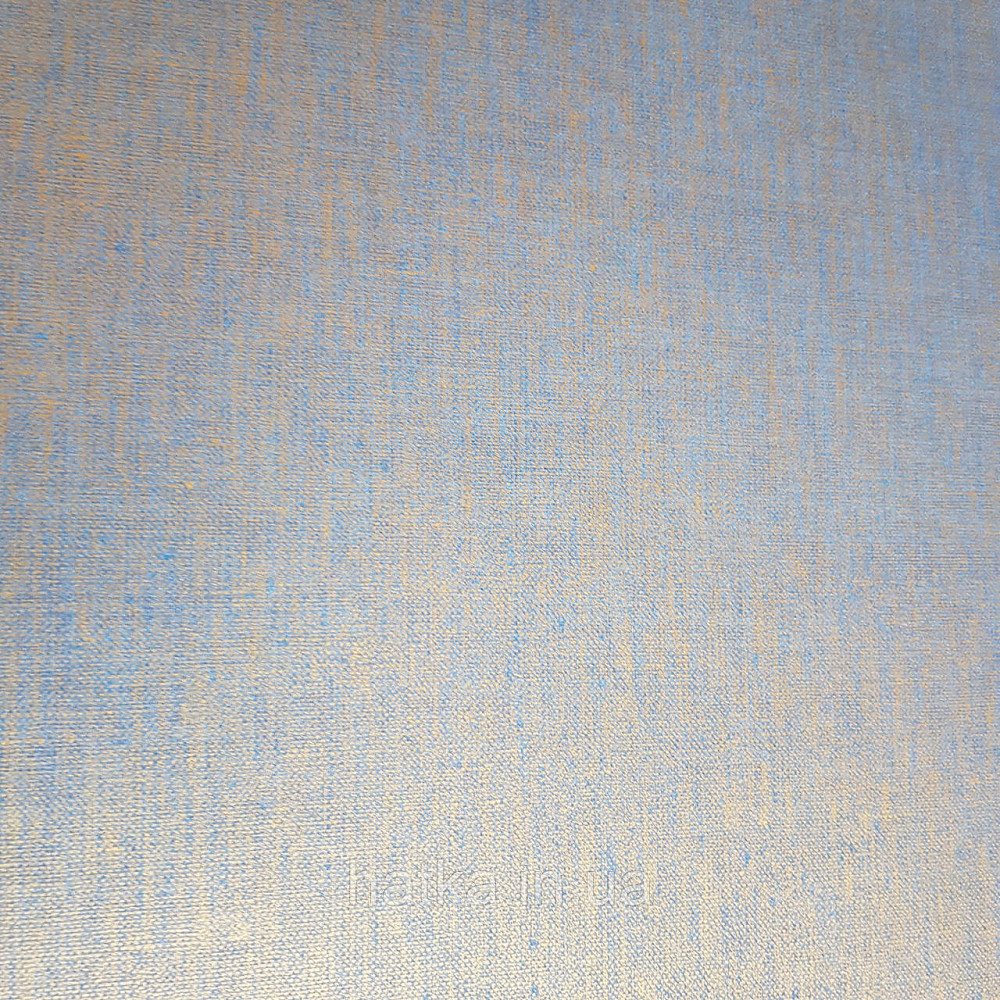 Шпалери вінілові на флізелін Caselio Mystery 0.53х10 м гладкі однотонні золотисті з темно синім Київ - фото 2