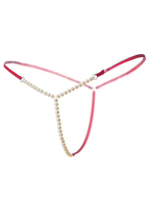 Эротический комплект нижнего белья чулки стикини маска трусы one size красный Киев - изображение 3