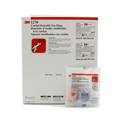 Беруши 3M 1270 Елочка 25дБ многоразовые упаковка 100 пар затычки в уши от шума Киев - изображение 3