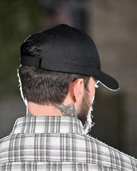 Тактична Бейсболка сітка чорна ДЛ6502 Одеса - фото 3