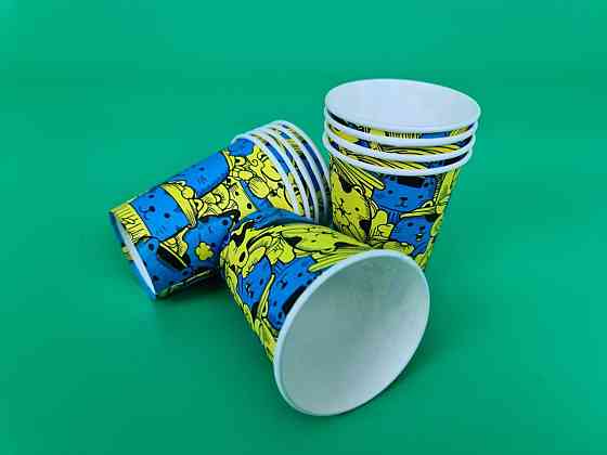 Паперові склянки кольорові 175 мл "Котики" Маестро (50 шт.) Харків