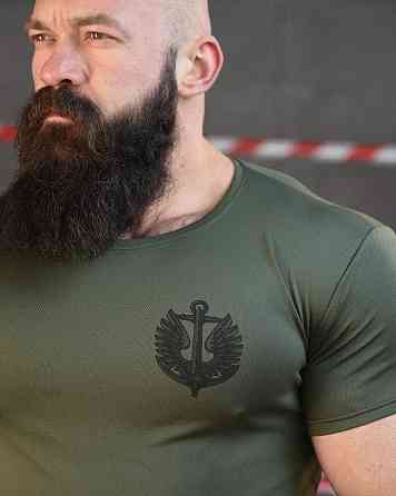 Тактична потовідвідна футболка SABUR череп олива ВТ6557 Одеса