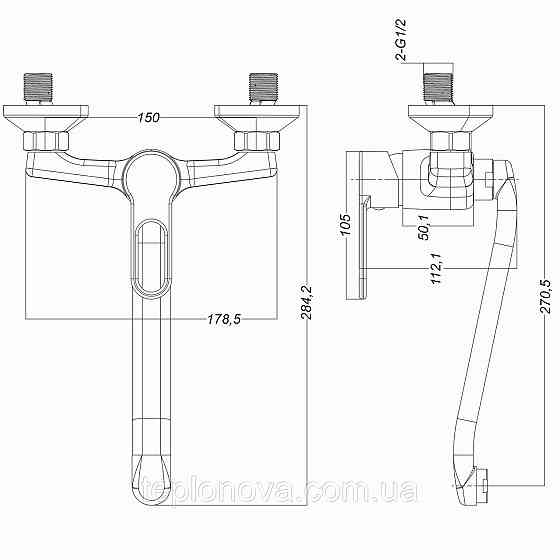 Смеситель для кухни Globus Lux Dolly GLD-0104 Черновцы