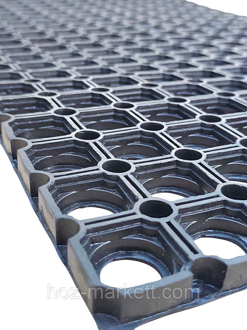 Коврик 100 х 50 х 1.5 см резиновый грязезащитный ячеистый сота Харьков - изображение 10