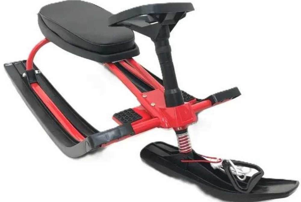 Детский снегокат Snow1 со шнурком и амортизатором (Красный) Харьков - изображение 1