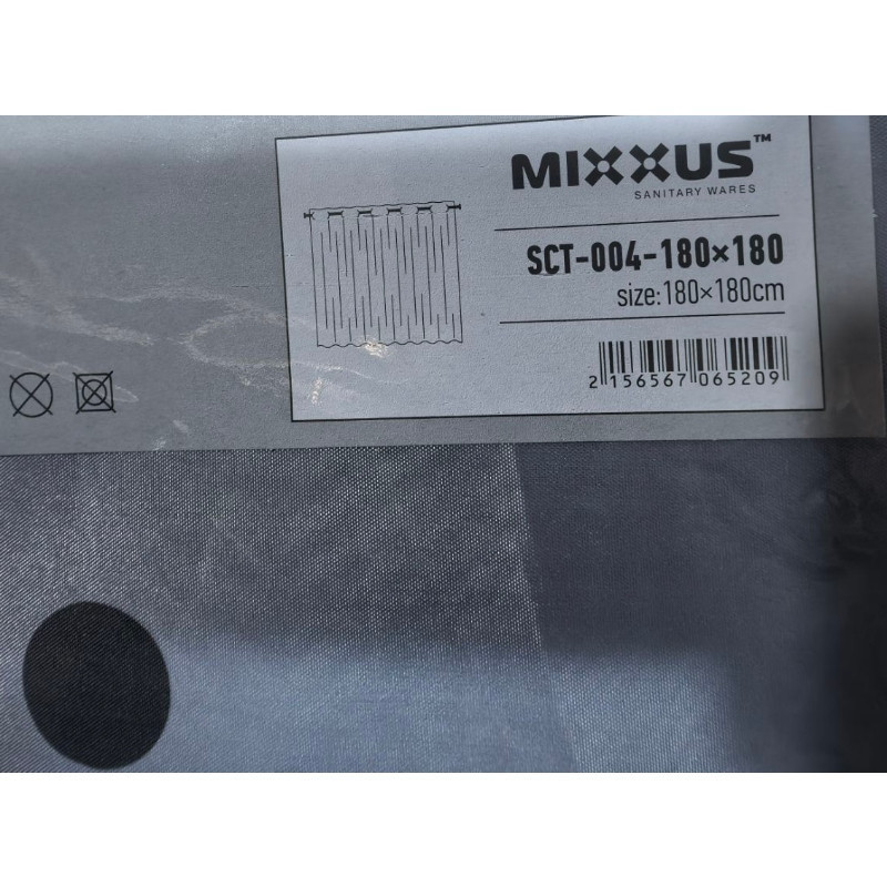 Штора для ванної з поліестеру Mixxus SCT-004-180x180    ( AC0652 ) 28334 Харьков - изображение 2