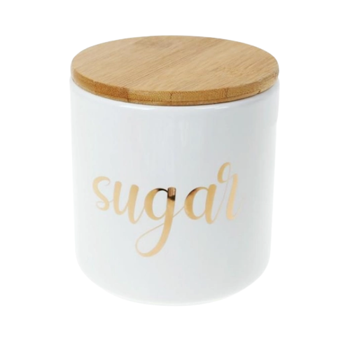 Ємність Sugar 500мл бамбук.кришка кераміка білий з золотом БОНА ДИ 304-925 Житомир