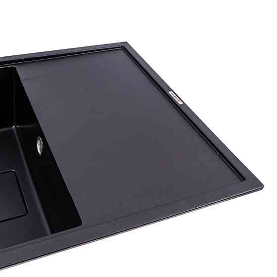 VALESO Комплект: Мийка гранітна 7850 GALANS VALESO + Змішувач Q411MB + Сифон (Чорний) Киев